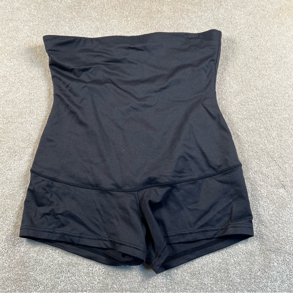 Maidenform Flexees Shapewear Black Tummy Slimmer Shorts size Large